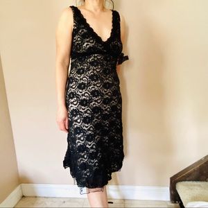Trixxi Black Lace Dress Size Medium